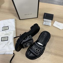 Mens Gucci Trek Slides / Sandals Brand New!