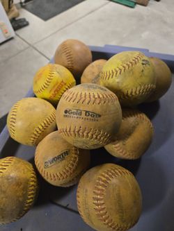 Gold dot softballs