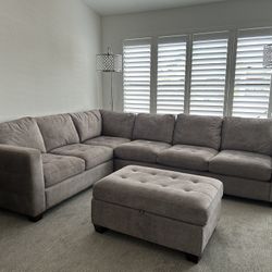 Sectional With Ottoman
