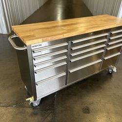 Heavy Duty Brand New Stainless Steel Tool Chests Toolbox With Work Top