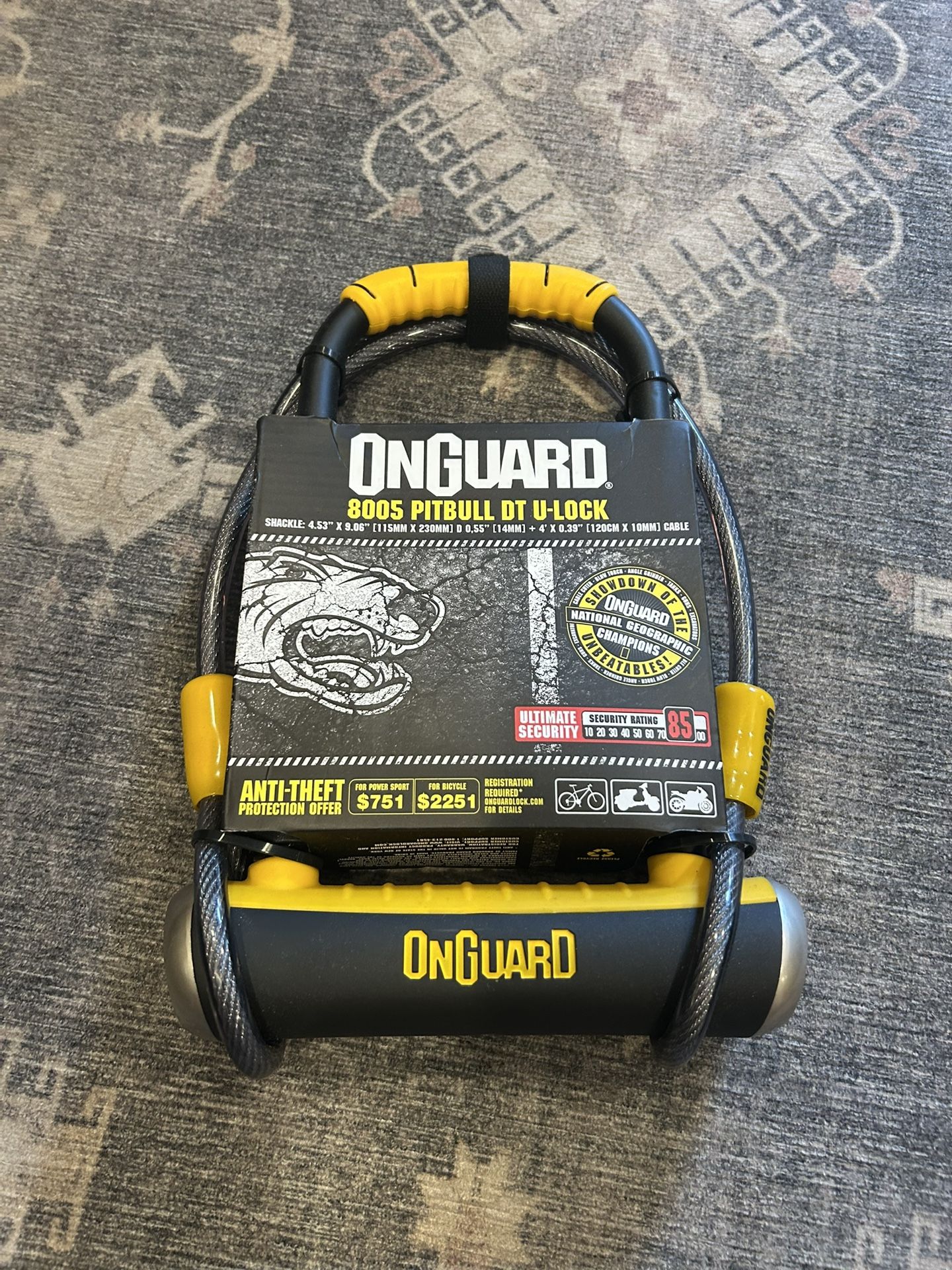Câble Onguard : Antivol modèle Doberman Combo 8031