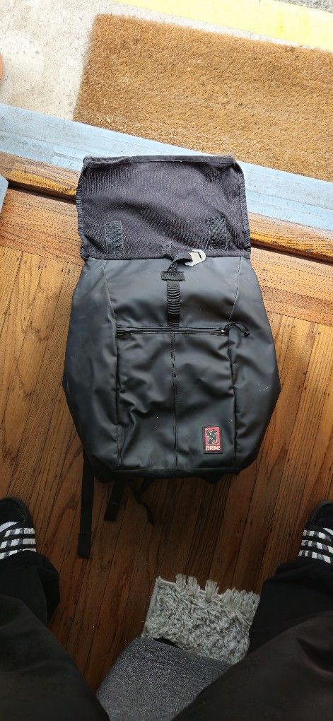 Chrome Roll Top Backpack