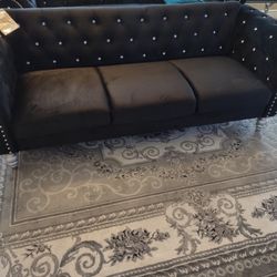 Black Sofa With Diamonds