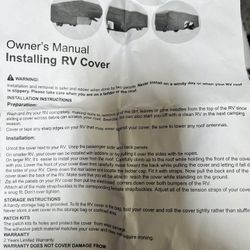 32ft Travel Trailer Cover