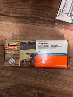 0.276 in. x 4 in. Strong-Drive SDWH Timber-Hex HDG Wood Screw (30-Pack)