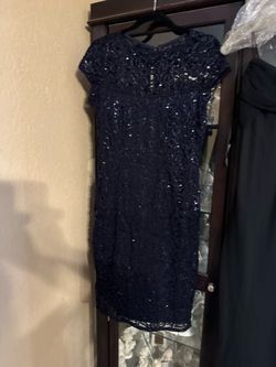 Women’s navy blue evening gown, size 8