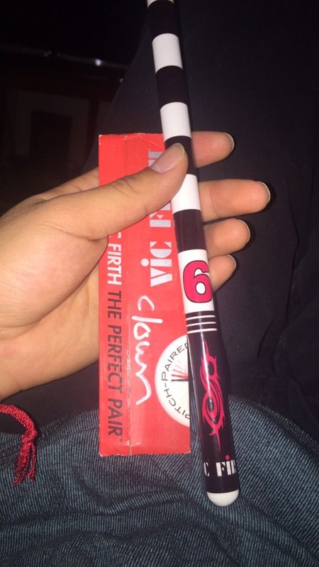 Clown drumstick and autograph (slipknot)