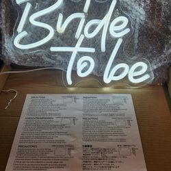 Bride To Be Sign