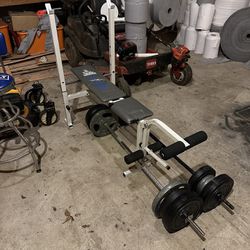 Bench and Weights