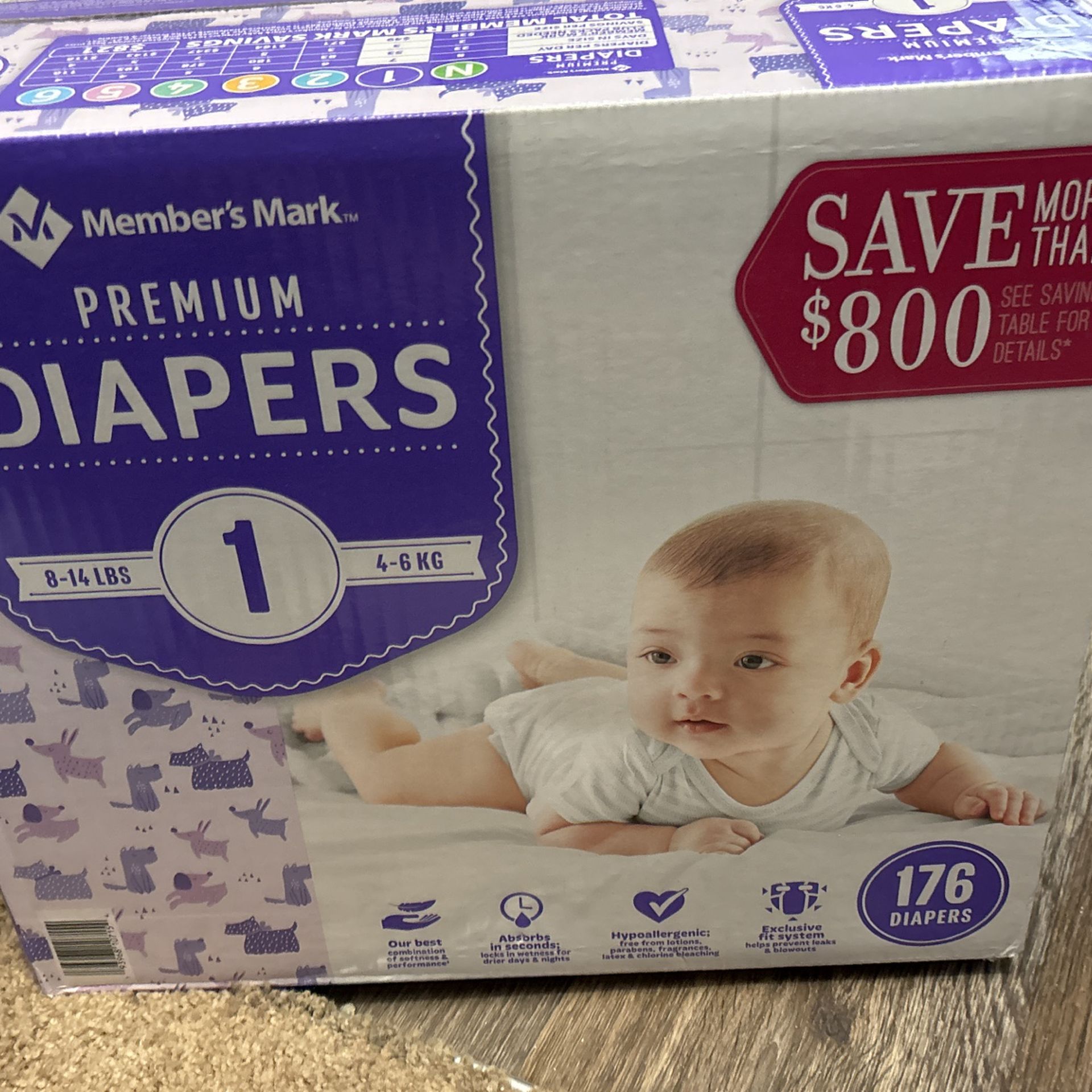 Baby Diapers Size 1