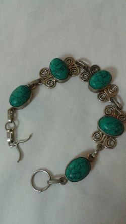 Turquoise bracelet, 925