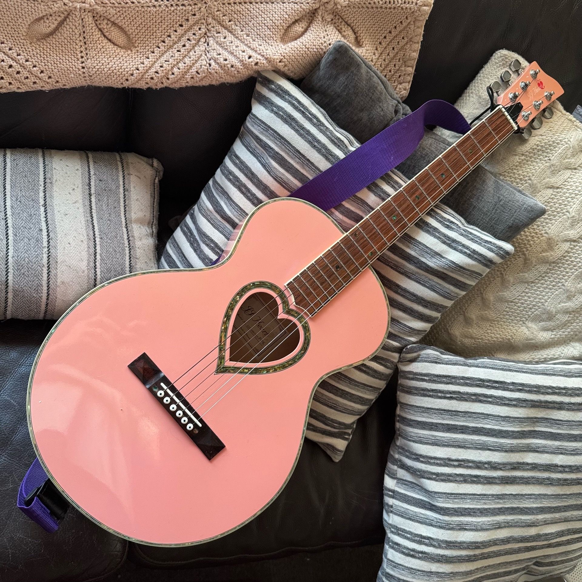 JJ Heart Acoustic Guitar