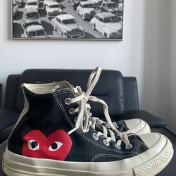 Comme des Garçons Black and Red Chuck Converse | Size Women 9