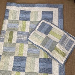 Pottery Barn Kids Quilt Comforter and Sham