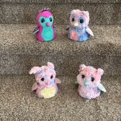 Four Interactive Hatchimal Dolls