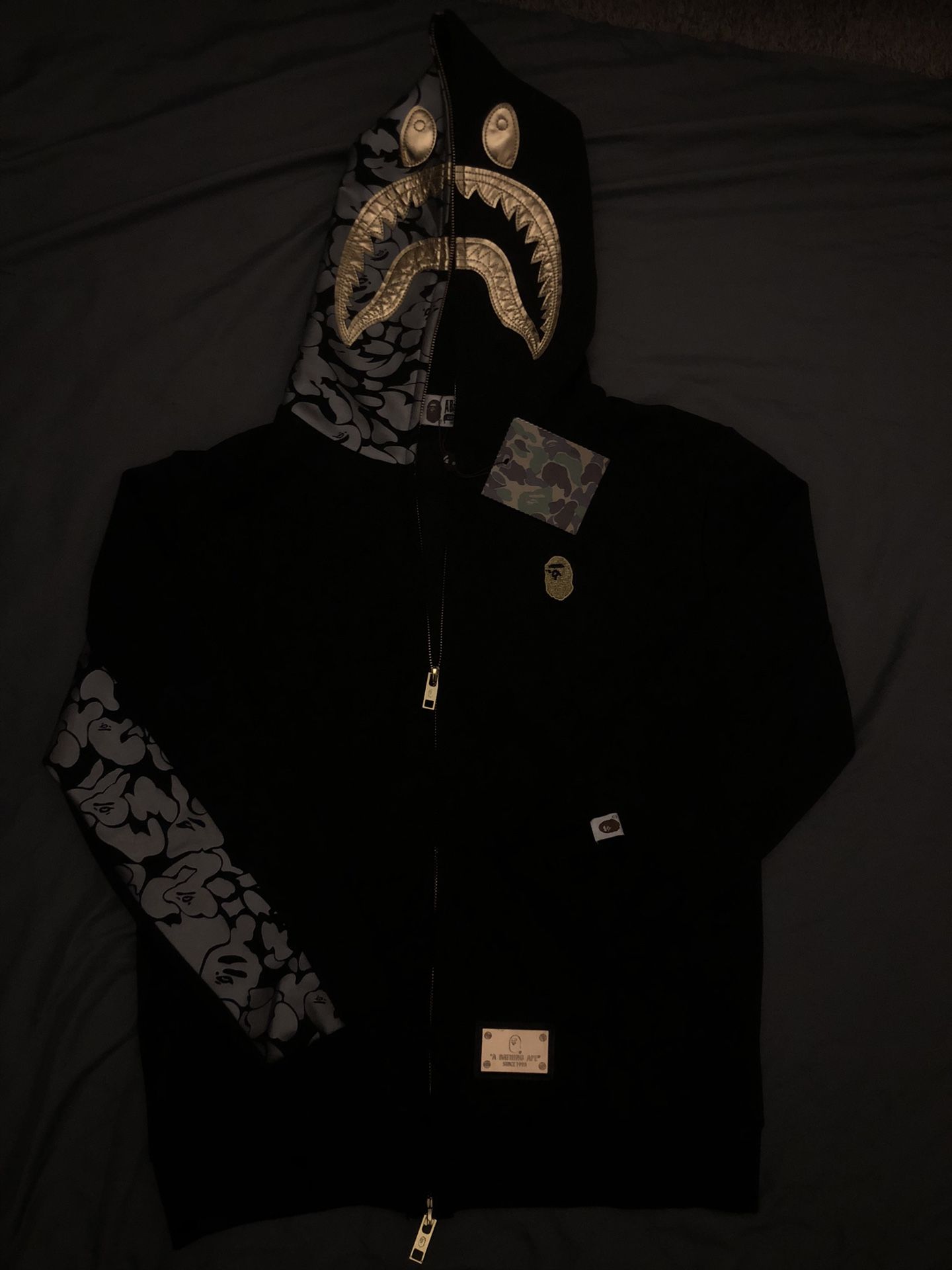 Bape travis scott neoprene hoodie RARE