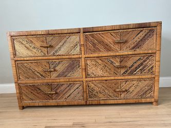 Vintage Bamboo Dresser