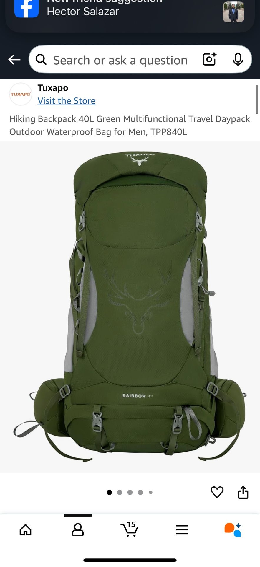 Tuxapo Hiking Backpacks