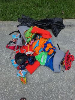 Assorted floaties for pool and boating