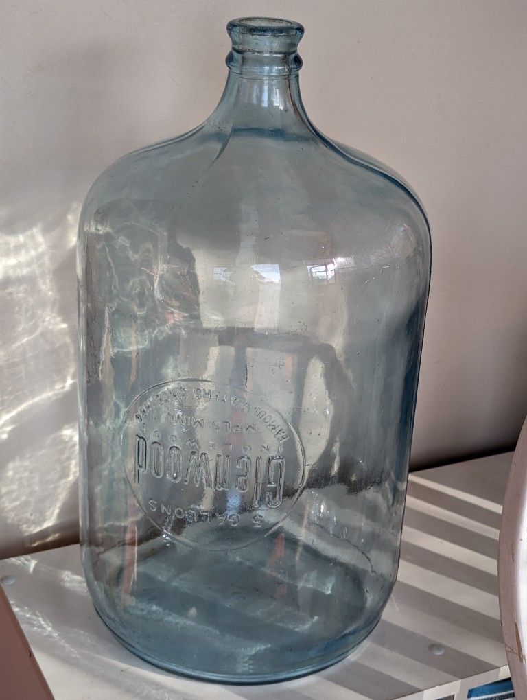 Vintage Glass 5 Gallon Water Jug