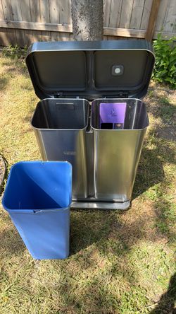 Simplyhuman trash and recycling can