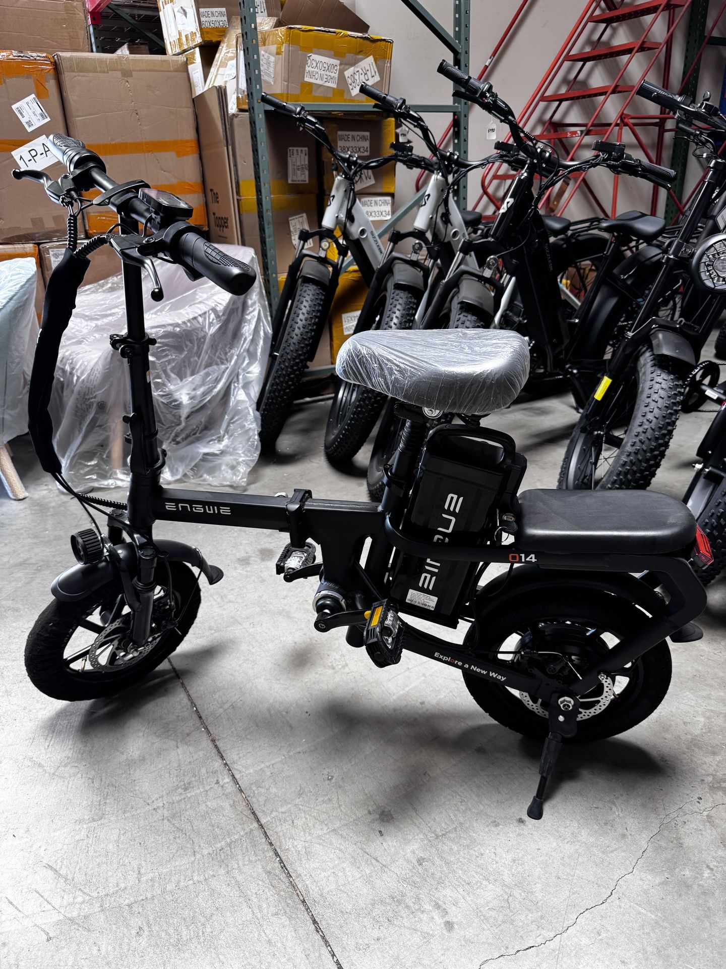 600W Foldable Electric Bike With Dual Seat