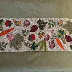 Beaded Vegetable Table Runner