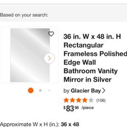 Mirror 48inch X36 (used ) 