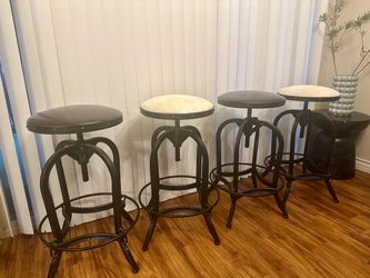 counter height industrial metal stools. $50/each