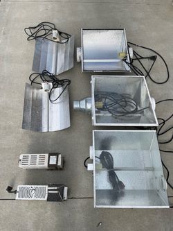 Grow Light Reflector Hood Set with Ballasts