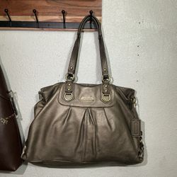 Y2K Coach Leather Tote Bag