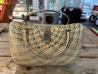 Woven Straw Handbag