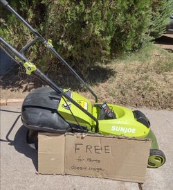 Free Sun Joe electric mower for parts