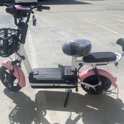New pink electric scooter 14 inch wheel 350W