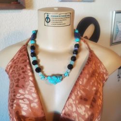 🔥HUGE SALEHandmade multi stone turquoise beaded Necklace
