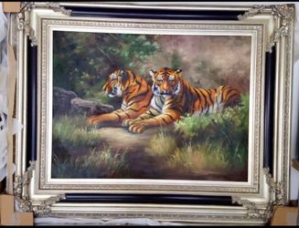 Oil Painting  (Tigers)
