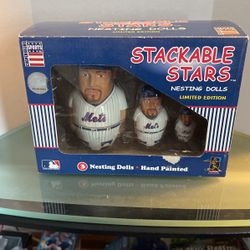 Stackable Stars Nesting Dolls Limited Edition NY Mets Mike Piazza
