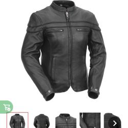 WOMEN'S MOTORCYCLE LEATHER JACKET  