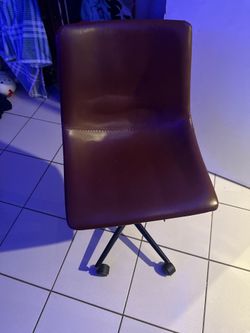 Brown leather chair