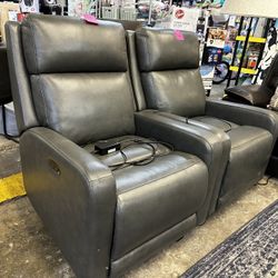 Leather Rock Recliner New $560 Each 
