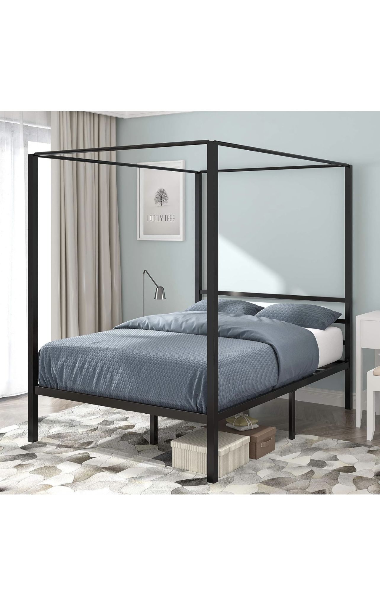 Black Canopy Bed frame