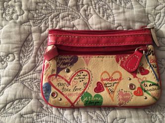 Fossil leather coin purse 5 X 3 1/2"