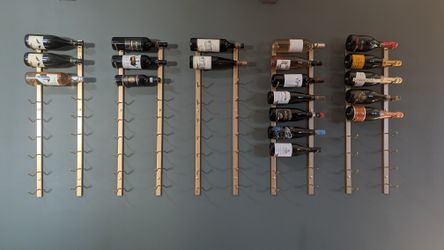 Wall Mount Wine Rack- Golden Bronze - $350