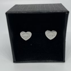 Womens Silver Heart Stud Earrings Womens Silver Earrings New Heart Earrings 