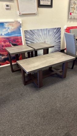 Coffee and 2 end tables