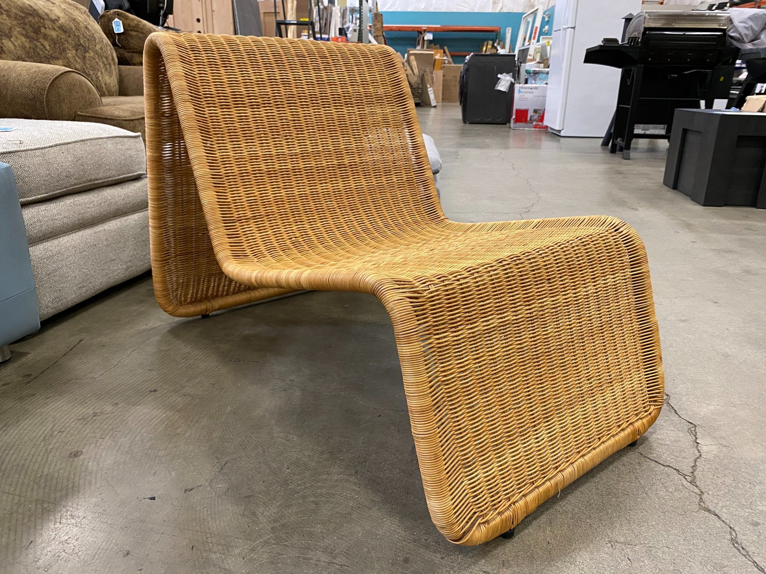 IKEA Vintage Hestra Wicker Lounge Chair