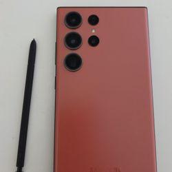 Samsung Galaxy S23 Ultra Red with S Pen