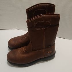 Timberlands SIZE 8.5 Brown Leather Boots Series 