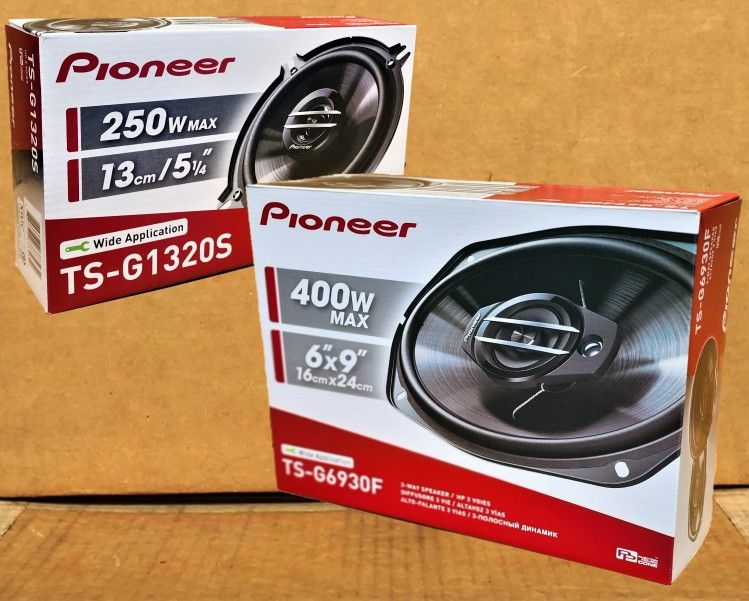 Pioneer G Series Car Speakers 2 Sets 5 1/4" 2-Way & 6x9" 3-Way Coaxial Speaker System 650 Watt Package 🚨 No Credit Needed 🚨Payment Options Available