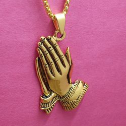 Praying Hands Necklace 